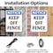 Signmission Keep Off Fence, 7 in W x Rectangle, Plastic OS-2PACK-NS-P-710-V-13821 - alternate 2